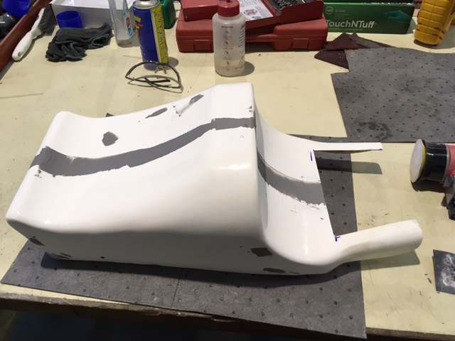 Smoothing out the imperfections on the TR750 tail unit