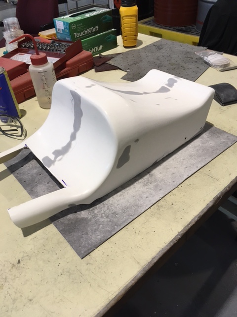Smoothing out the imperfections on the TR750 tail unit