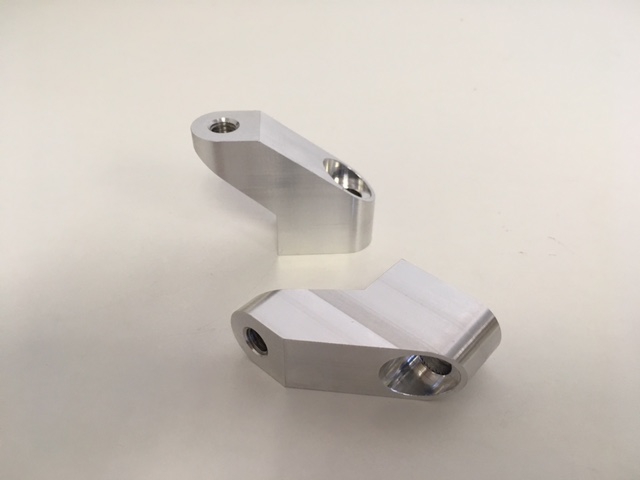 CNC aluminium headlamp adaptors
