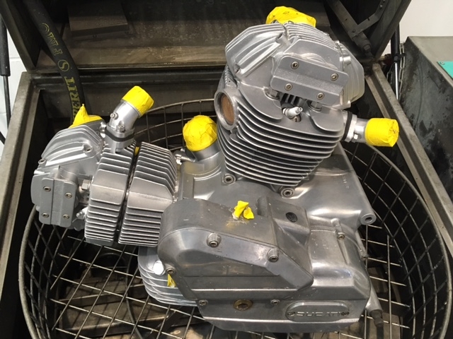 Classic Ducati 860 GTS Complete Engine, after vapour blasting