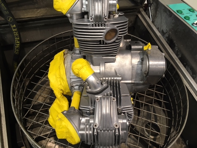 Classic Ducati 860 GTS Complete Engine, after vapour blasting
