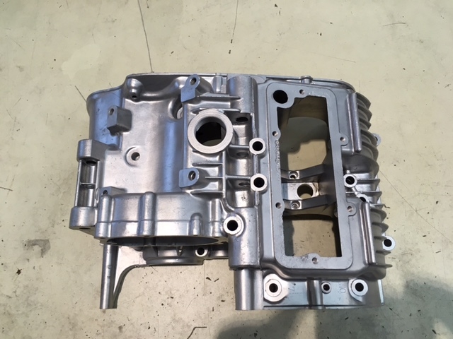 Yamaha XS650 Lower Crankcase, after vapour blasting