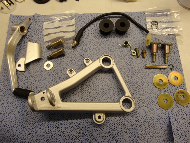 '93 Cagiva Mito Lucky Explorer rearsets restored and ready for assembly
